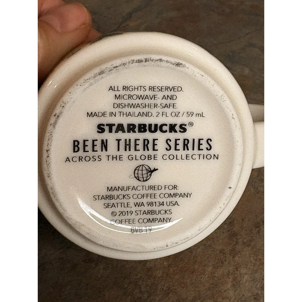 Starbucks Washington Been There Across Globe Demitasse Cup 2 Oz EverGreen State